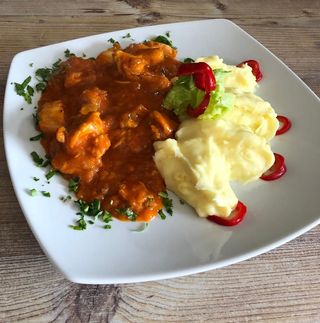 Escalop de porc/pui cu ciuperci