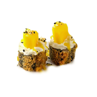 Maki frito con mango