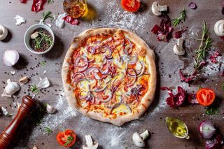 Pizza Bismark grande