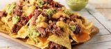 Ración De Nachos Pulled Pork Con Guacamole Y Pico De Gallo