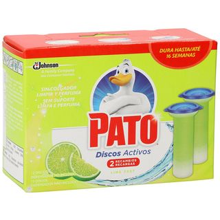 Discos Activos Pato 4 En 1 Aroma Lima Fresca Recambio Caja 2 Uds
