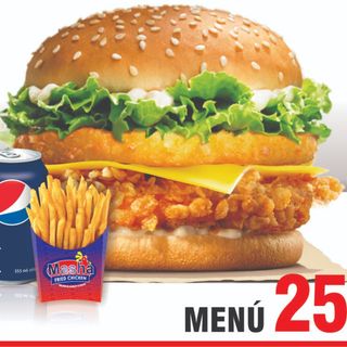 Menú 25. CRISPY TOWER BURGER