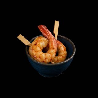 233 - SPIEDINI DI GAMBERONI ALLO YUZU