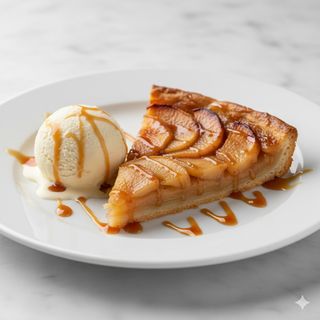 Tarta Tatin Con Helado