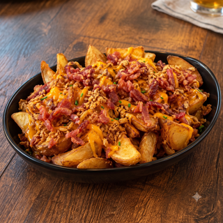 Patatas Gajos Con Cheddar Y Bacon