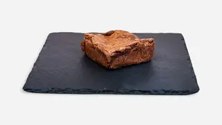 Triple chocolate brownie