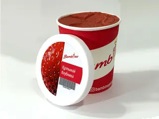 Мороженое Клубника BAMBINO 1л