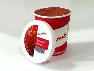 Мороженое Клубника BAMBINO 1л