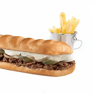 Panini Viande Hachée Et Frite