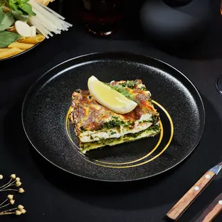 Lasagna cu somon si spanac