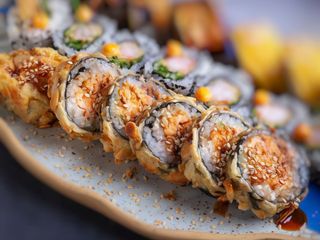 Sake Amondo tempura