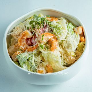 Салат "Цезарь" с креветками