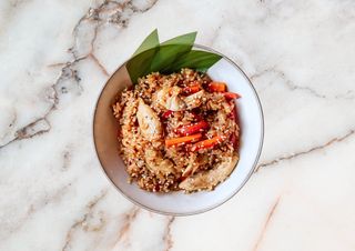 Smażony Ryż Kurczak