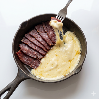 Cecina Con Provolone A La Plancha