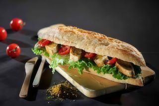 Sandwich salade boisson