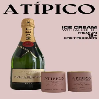 Pack Botella Moët & Chandon & 2 Atípicos Champagne