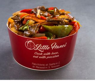 BO SOT TIEU DEN - Vită în sos de piper cu orez