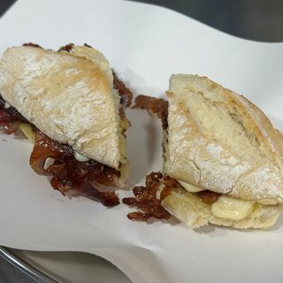 Pitufo bacon y queso