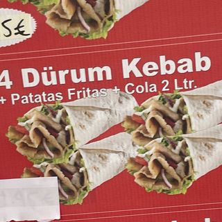 5. Menú 4 Durum Kebab