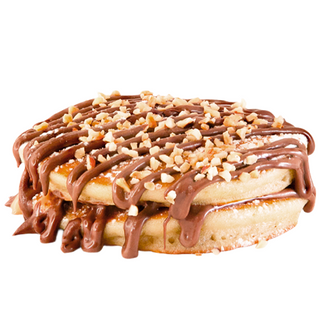 Pancake con due gusti e granella.