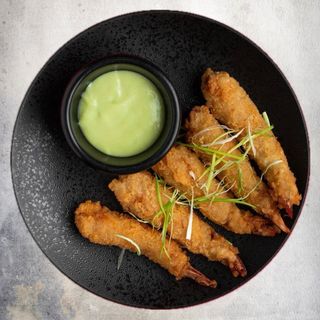 Hrskavi gambori sa HoneyWasabi sosom