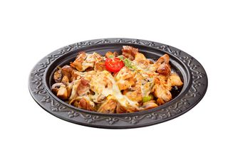 Сач със свинско и пилешко  (960г)