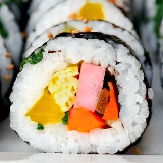 Кимпаб с сосисками