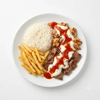 Plato Con Arroz Y Patatas
