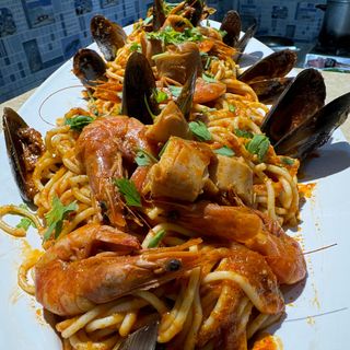 Un mètre spaghetti fruits de mer