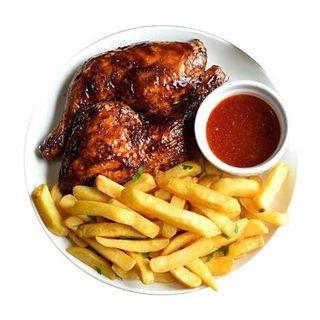 Half Grilled Chicken & Fries Options
