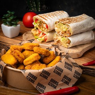 Box Nuggets 20szt + 2x Tortilla Premium + 2 sosy