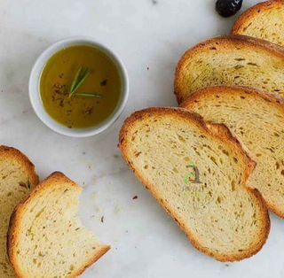 Tostada con aceite de oliva