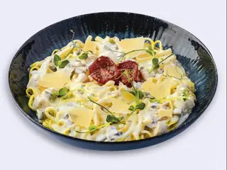 Спагеті з куркою і грибами (350g)