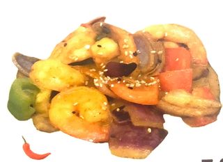 53. Gambas Con Curry