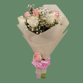 Bouquet Rose Blanche Et Rose