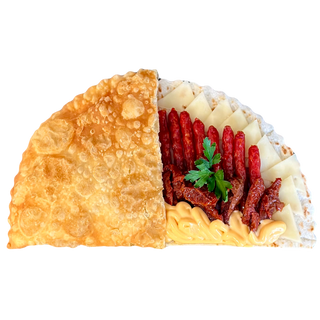 Czeburek z Kiełbasą i Serem Mega - Smazony 30cm