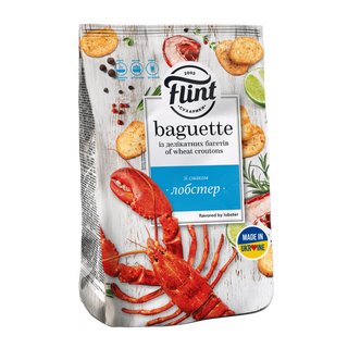 Сухарі Flint Багет Лобстер 100г