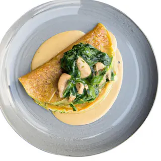 Crêpe Poulet Aux Épinards