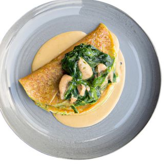Crêpe Poulet Aux Épinards