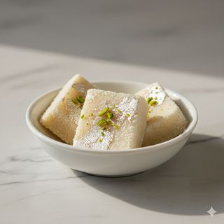 Coconut barfi 3 pezzi