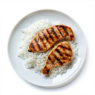 Arroz Japonés Con Pollo A La Plancha