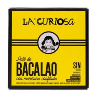 Paté de Bacalao con Manzana Confitada La Curiosa Lata 125gr