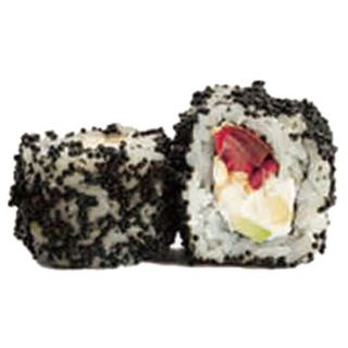 147.Ura Tobiko De Tobiko negro con atún (8 Pzs.)