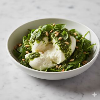 Ensalada De Burrata Y Pesto