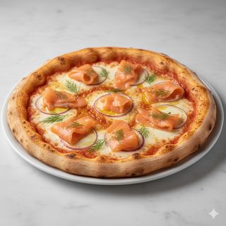Pizza De Salmón 25 Cm.