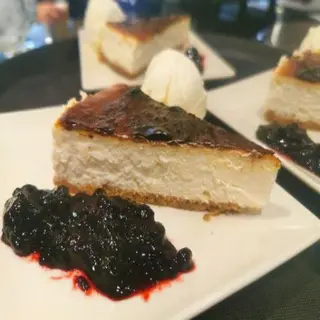 Tarta De Queso Con Mermelada Arándano