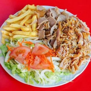 Plato mixto de pollo y ternera