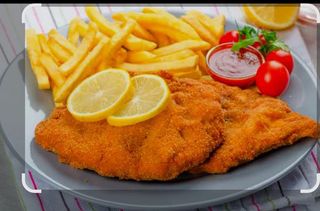 Escalopa con patatas