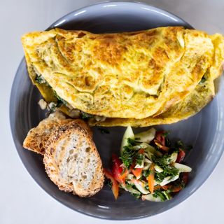Spinach Mushroom Omelette