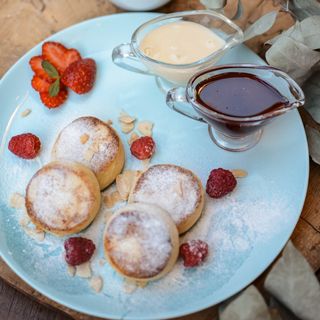 Mini Cheese Cottage pancakes